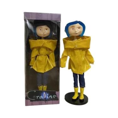 Imagem de Coraline Anime Boneca Figura Articulada Capa De Chuva Suéter Camisa Li