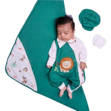 Imagem de Saída de Maternidade Menino Aconchego Selva Verde - Amora Baby Enxovai