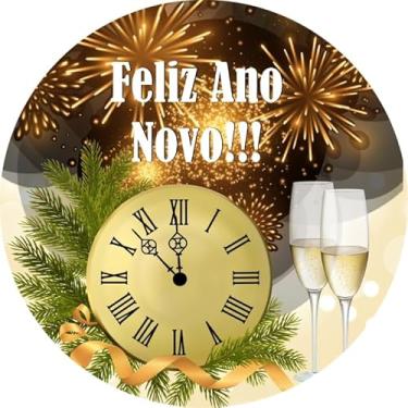 Imagem de Painel Festa Redondo C/Elástico 1,50m Ano Novo (ANV076)