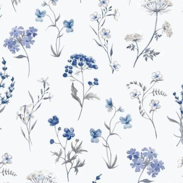 Imagem de Papel De Parede Hana Floral Azul 1901-1