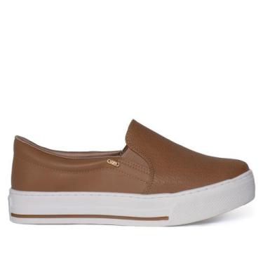 Imagem de Tênis Feminino Via Marte Napa Calce Fácil Marrom/branco, Marrom, 37