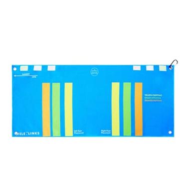 Imagem de YIJU Toalha de taco de golfe, toalha de limpeza de bola de golfe, acessórios com clipe, pano de limpeza para exercícios em viagens