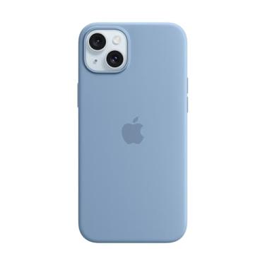 Imagem de Apple Capa de silicone com MagSafe para iPhone 15 Plus – Azul-inverno ​​​​​​​