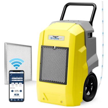 Imagem de Desumidificador85 Litros com Drenagem Automática e Conexão WiFi, ALORAIR, Amarelo