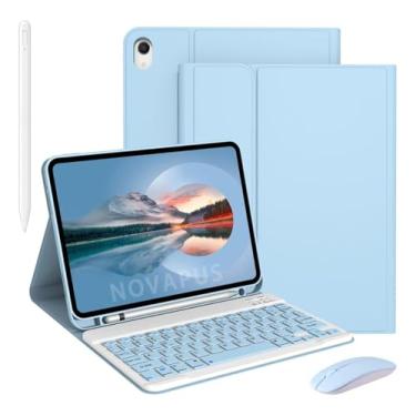 Imagem de Capa Dobrável, Teclado, Mouse, Caneta Táctil Para Samsung Tab A7