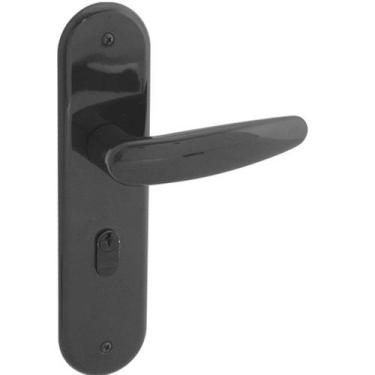 Imagem de Fechadura Arouca Externa Polo 40mm Espelho Em Nylon Preto, Preto