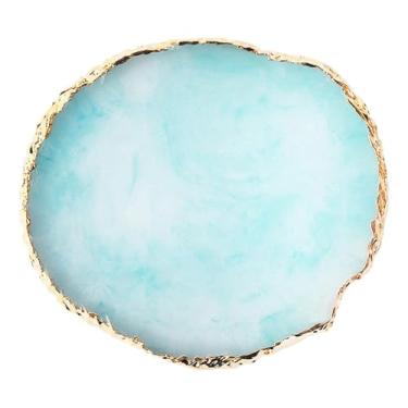 Imagem de predolo Paleta de pintura para unhas DIY, bandeja de pintura com prato de cores misturadas, suporte para esmalte de unha, bandeja de tinta para acessórios de, Azul