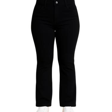 Imagem de Calça Jeans Feminina Flare Preto