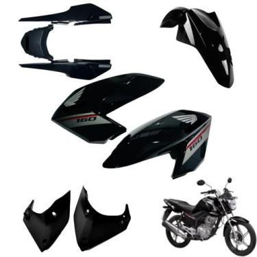 Imagem de Asa do Tanque Cg Fan 160 modelo 2016 até 2021 Par de Complementos Para