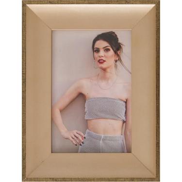 Imagem de Porta Retrato de Mesa 20x25cm Moldura Dourada Elegante 1005