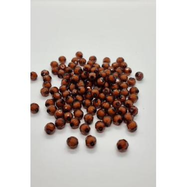 Imagem de Missanga sextavada 8mm com miolo para Customizar Terço Pulseiras e Col