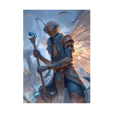 Imagem de Katomula 100 MTG Card Sleeves with 100 Inner Sleeve, Textured Back Art Sleeves, Fit Standard Size Cards- Szarel