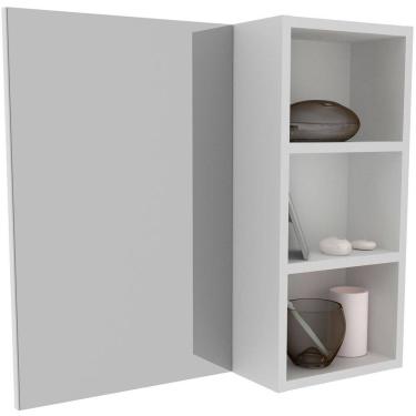 Imagem de Espelheira para Banheiro 60 cm 3 Nichos Valente
