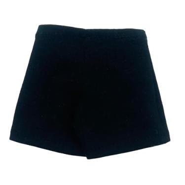 Imagem de Milageto Shorts de Treino para Boneca 1/6, Fantasia de Boneca em Miniatura, Vestimenta Casual, Mini Calças Curtas Da Moda para Bonecos de ação de 12'', Preto