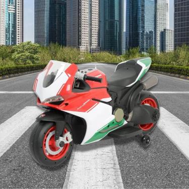 Imagem de Mini Moto Elétrica Infantil Bateria 12V Ducatti 1299 Panigale Som Farol Licenciada Importway Bw364