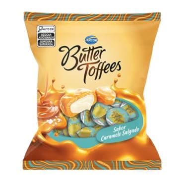 Imagem de Balas Butter Toffees 500g Escolha O Sabor (500g, Caramelo Salgado)