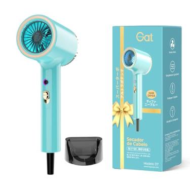 Imagem de Gat Secador de Cabelo Profissional, 2000W, 3 Temperaturas Quente e Frio, Compacto e Portátil, Ideal Para Viagem e Uso Familiar, Anti-Frizz, Secagem Rápida, Design Moderno (Tiffany, 220V)