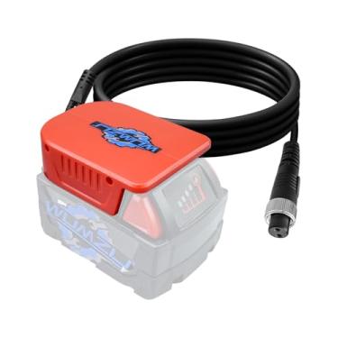 Imagem de WUMZIJ Adaptador de bateria de carretel de pesca compatível com bateria Milwaukee 18V M18 adequado para Daiwa Série 14,4V BM2000 BM2000II BM2300 BM2500 BM2900 BM2300C LB3100C LB3100N Shimano