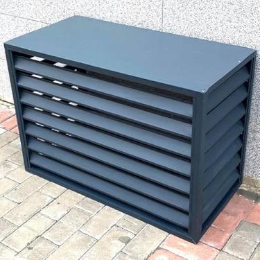 Imagem de Rack De Ar Condicionado De Tela De Cerca Ao Ar Livre, Capa Protetora De Estrutura Externa De Ar Condicionado De Liga De Alumínio, Prateleira Com Venezianas De Varanda De Jar, Brown, 100CMx50CMx70CM