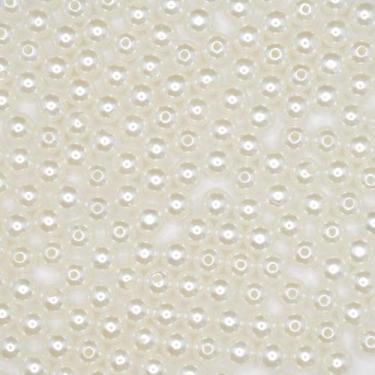 Imagem de Miçanga Passante Pérola Lisa Abs 8mm 100pçs 40g Pulseira Escolha a Cor