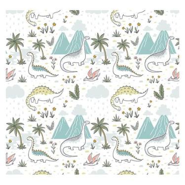 Imagem de Papel de Parede Adesivo Infantil Dinossauros Quarto Bebe - 712pcp - Al