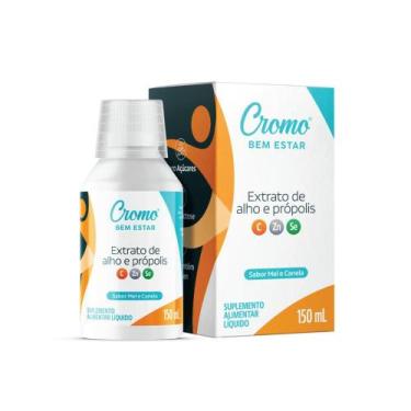 Imagem de Suplemento Liquido Extrato de Alho e Própolis 150ml - CROMO BEM ESTAR