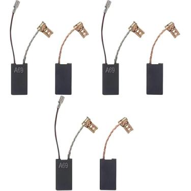 Imagem de Para Bosch GBH 7 DE GBH 7-45 DE GBH 7-46 DE, escovas de carbono 1617014135 1617014144 (pacote com 6)