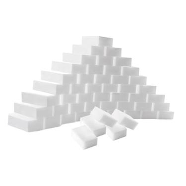 Imagem de SiaBiced 50 peças de esponja mágica apaga multi superfícies, esponja de melamina antirrisco para banheiro, rodapé, pia, banheira, vaso sanitário