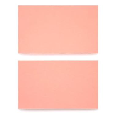 Imagem de ITZAMNA Mini cartolina de 8,9 x 5 cm, 230 g/m², para artesanato, scrapbook, etiquetas, desenho, cartões de notas, pacote com 100 rosa coral