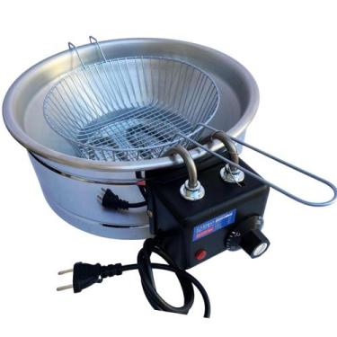 Imagem de Fritadeira Industrial Elétrica Tacho Profissional 5L Óleo + Alimento -