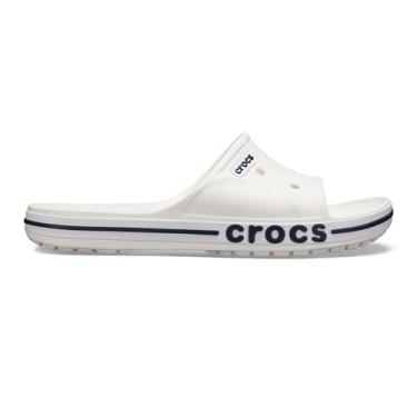 Imagem de Crocs Sandálias Slide masculinas e femininas Bayaband, Branco, 9 Women/7 Men