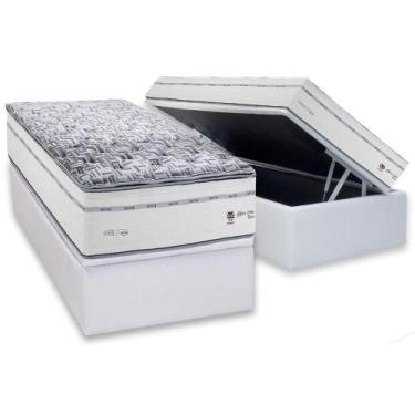 Imagem de Conjunto Box Baú Solteiro: Colchão Molas Herval Ensacadas Maxspring C1