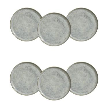 Imagem de Conjunto de Pratos de Sobremesa Porto Brasil Bio Green Granite 21,5cm - 6 Peças