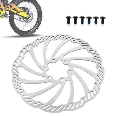 Imagem de PSLER Rotores de freio traseiro para bicicleta suja elétrica Sur Ron LBX Segway X260 X160, com um diâmetro de 203 mm