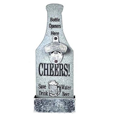 Imagem de Aramox Abridor de Garrafa Em Forma de Cerveja Montado Em Uma Mão, Abridor de Madeira, Abridores de Madeira de Parede, ótimos Presentes para Decoração de Barra Em Casa (2)