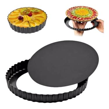 Imagem de Forma Antiaderente Removível Para Bolo E Torta - 24cm, Ideal Para Receitas Perfeitas