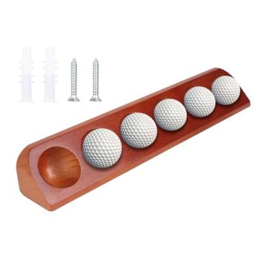 Imagem de Rrlihjgu Suporte Expositor Para Bolas De Golf - Prateleira Em Para Bolas De Golfe - Suporte Compacto Para Colecionador Decoracao Casa Sala Escritorio Parede Colecao