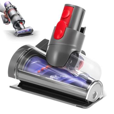 Imagem de Mini cabeça de escova motorizada compatível com aspirador de pó sem fio Dyson V7 V8 V10 V11 V15, acessório de aspirador de pó portátil para sofá antiembaraço, cabeça de reposição adequada para pelos