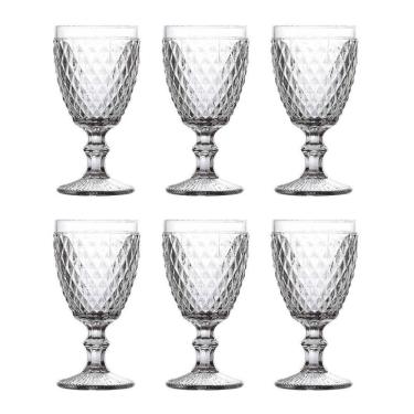 Imagem de Conjunto De 06 Copos De Vidro 325ml Taça Bico De Abacaxi