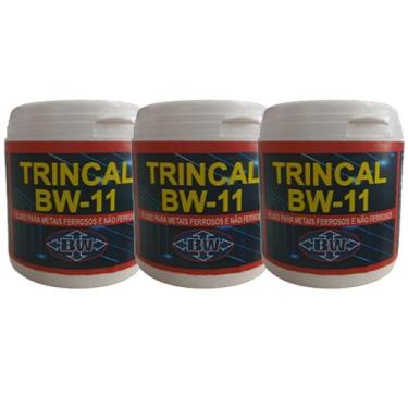 Imagem de Kit 3 Fluxo Solda Trincal Decapante Brasweld 100g