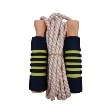 Imagem de Corda De Pular Funcional Treino Cross Fitness Jump Laranja