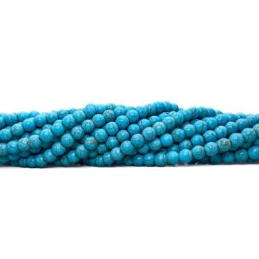 Imagem de Fios de Conta Pedra Howlita Turquesa 8mm pedras naturais - Pistris Imp