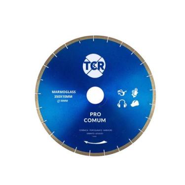 Imagem de Serra Marmoglass Diamantada Comum 350x10mm Nanoglass Azul Pro - tcrabr