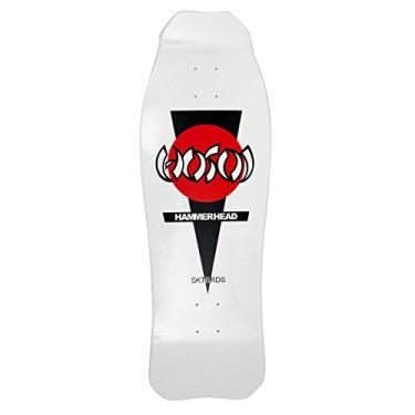 Imagem de Hosoi Skateboards Deck de skate Double Kick Hammerhead, branco, 26 x 78 cm