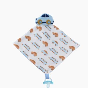 Imagem de Naninha Para Bebê Bichinho Pelúcia com Prendedor de Chupeta - Kolim En