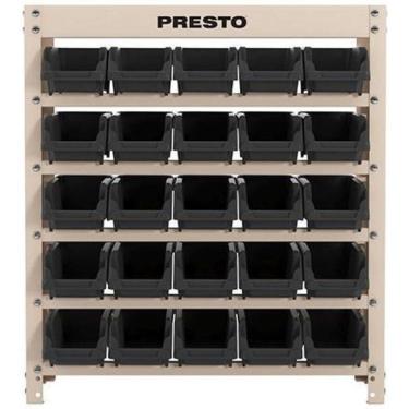 Imagem de Estante Organizadora Preto c/ 25 Gavetas Empilháveis