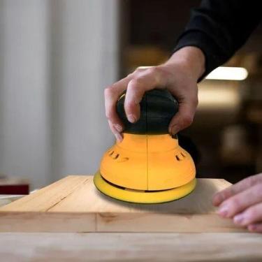 Imagem de Lixadeira Politriz Sem Fio X 2 Bateria 1.5ah 5000 Rpm Cor Amarelo - Bo