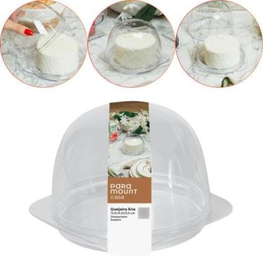 Imagem de Queijeira Com Tampa Porta Queijo Suporte de Frios Bpa free - Paramount