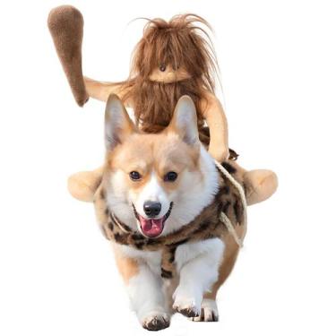 Imagem de Fantasia para animais de estimação DELIFUR Dog Cowboy Riding Traje par