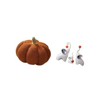 Imagem de Fenteer Almofada de Pelúcia de Elefante de Abóbora de Halloween para Sofá, Decoração Decorativa para Quarto, Estátuas de Animais, Artesanato, Decoração de Mes